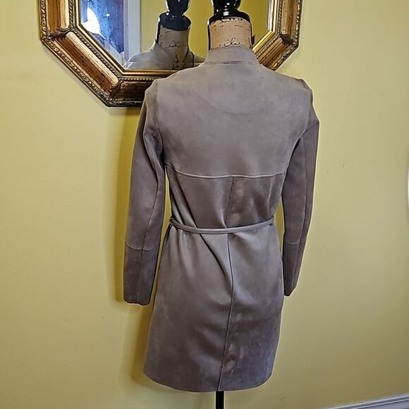 H & M Tan long Jacket size 0 - Picture 5 of 11
